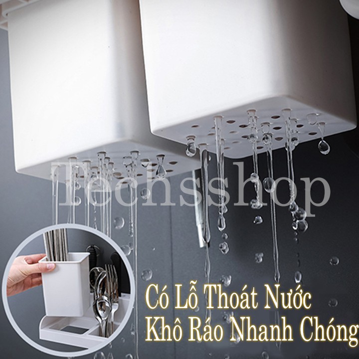 Kệ Nhà Bếp Đựng Muỗng Đũa Dao Hủ Gia Vị Đa Năng Renai RA 833 - Loại dán tường