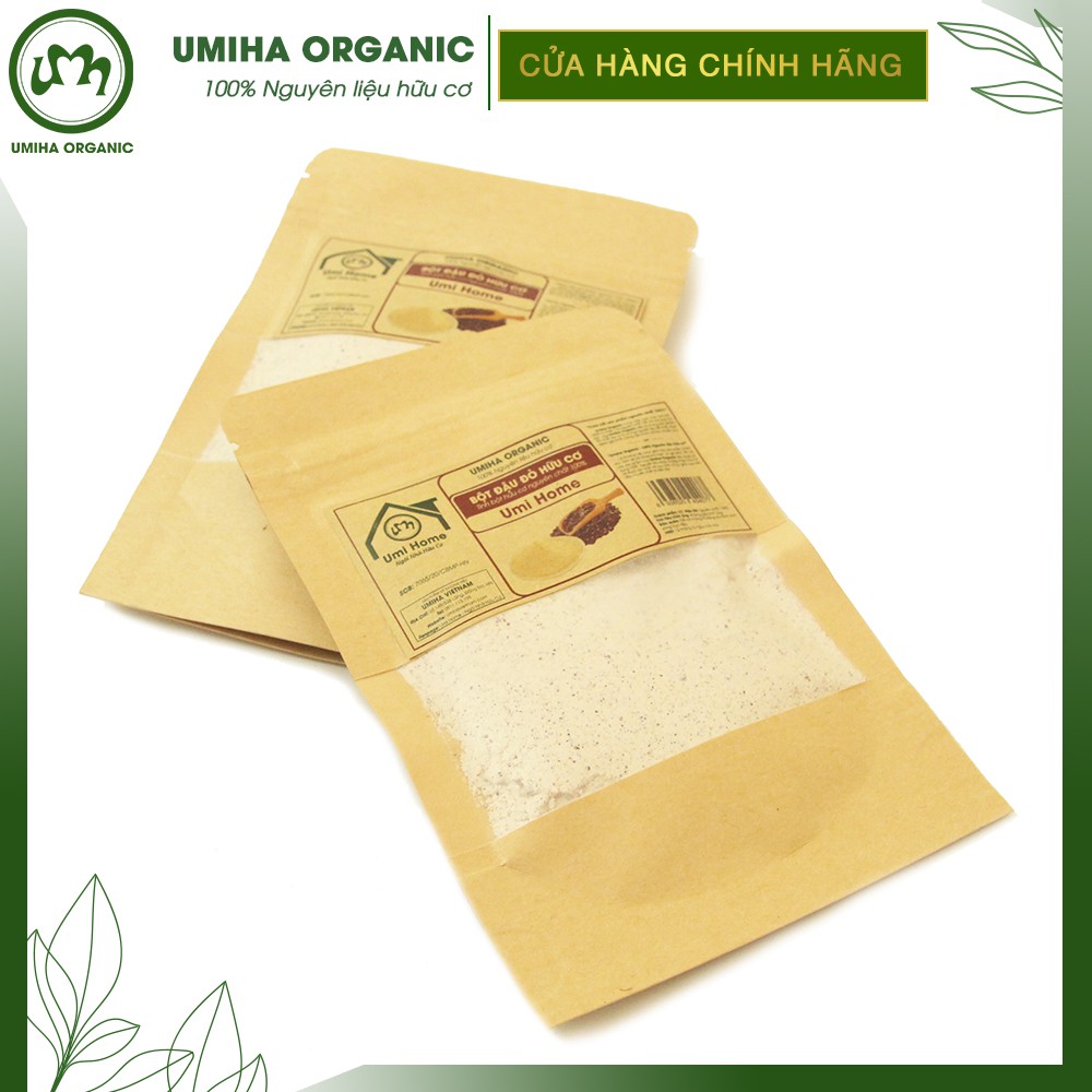 Bột Đậu Đỏ hữu cơ UMIHOME nguyên chất túi Zip 35g - Dùng dưỡng trắng toàn thân, mặt nạ dưỡng da giúp da trắng mịn da | BigBuy360 - bigbuy360.vn