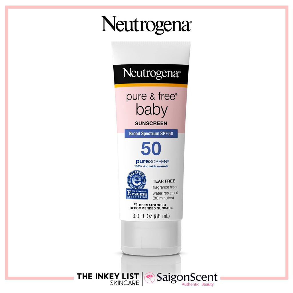 Kem chống nắng Neutrogena Pure & Free Baby Sunscreen Broad Spectrum SPF 50 ( 88mL )