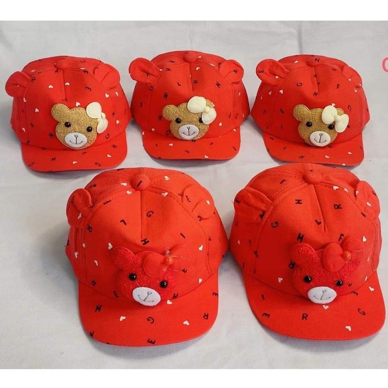 [ NHẬP MÃ: TIEM2468 GIẢM 15K ] mũ chống nắng hình gấu bông ngộ nghĩnh cho cho bé gái 0 đến 2 tuổi