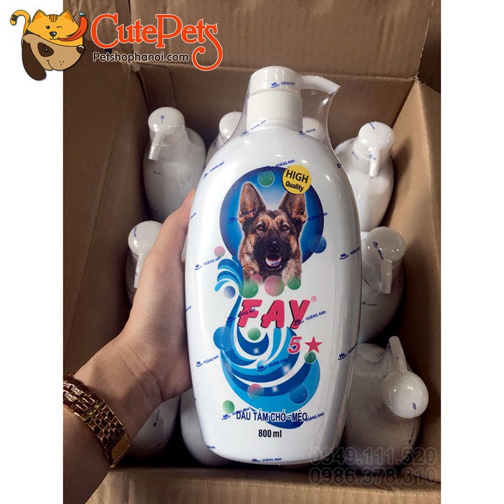 Sữa tắm Fay 5 Sao 800ml Dành cho chó mèo - CutePets Phụ kiện thú cưng Pet shop Hà Nội