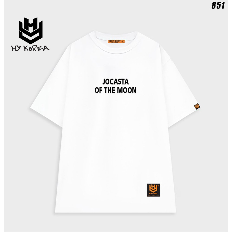 Áo thun tay lỡ form rộng Mặt trăng Jocasta 851 HY KOREA dành cho nam nữ