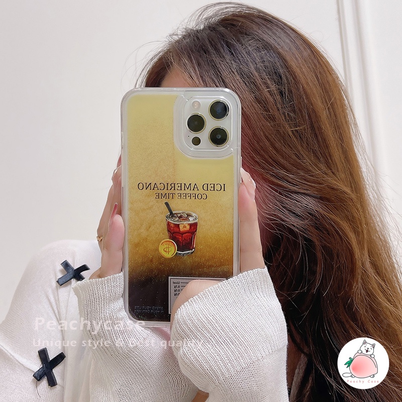 Ốp Điện Thoại Bằng Acrylic Cứng Phối Kim Tuyến Chảy Cho iPhone 14 13 12 Pro Max 11 Xr 7 8 Plus 6 Xs X Xsmax