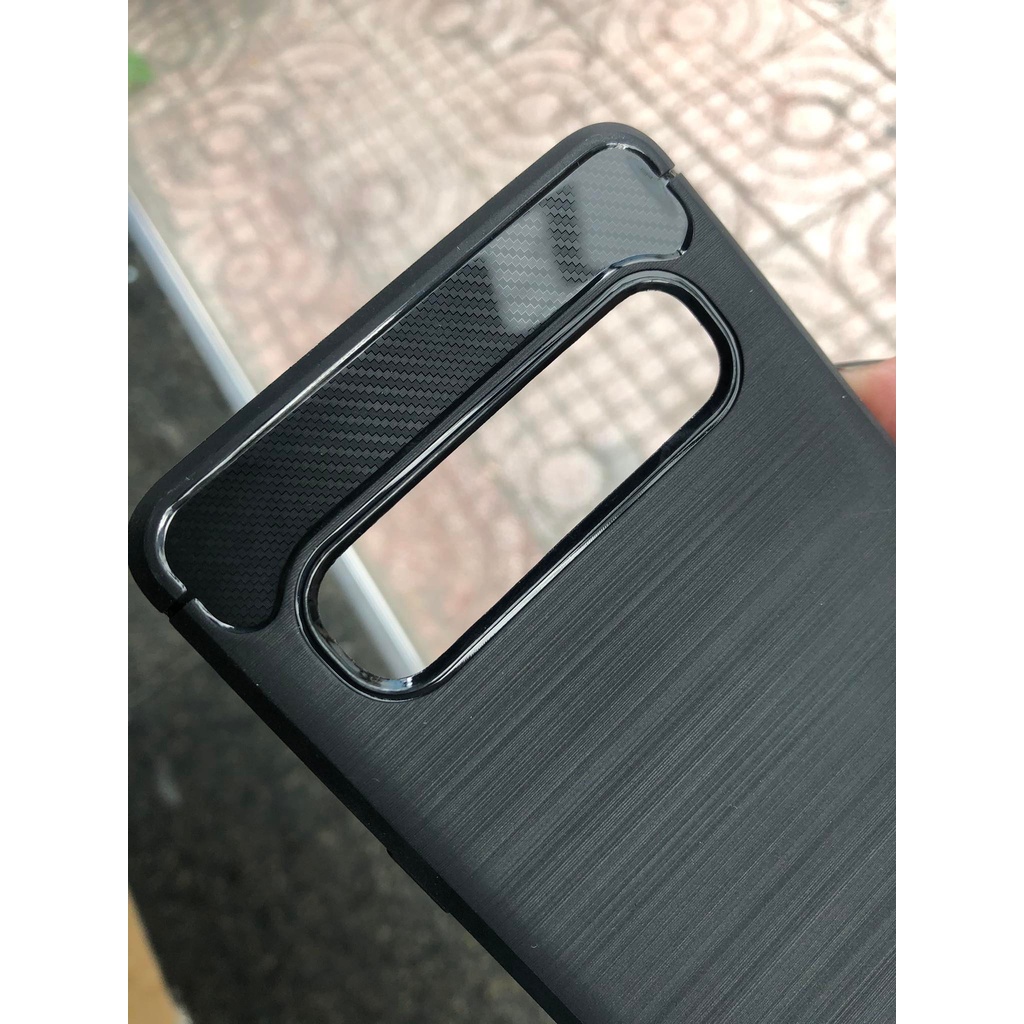 Ốp Lưng Samsung Galaxy S10 5G Chống Sốc Nhựa Carbon Cao Cấp Giá Rẻ