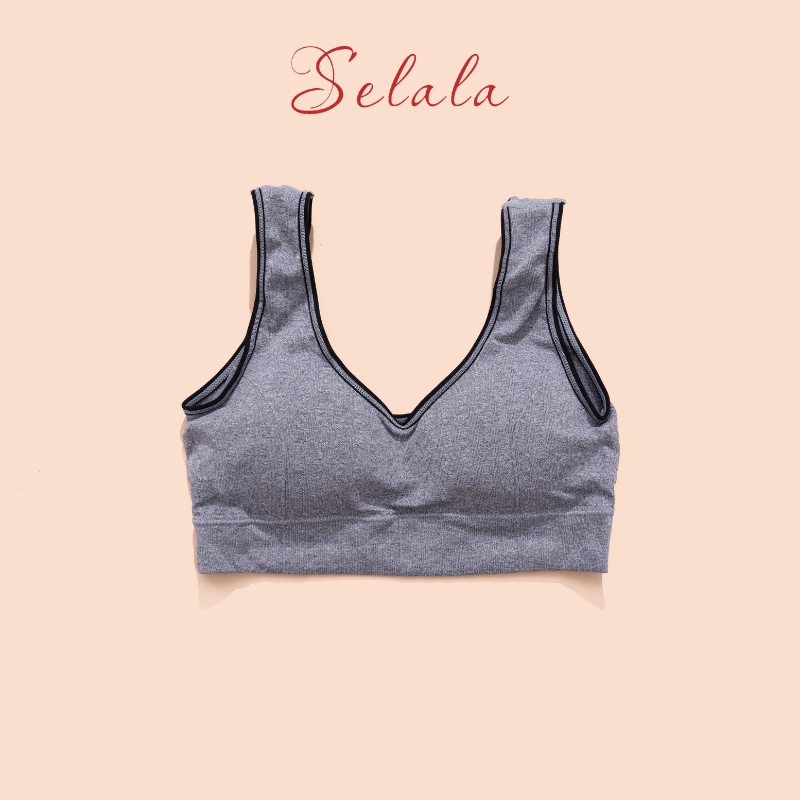 Áo Bra Tập Gym Yoga Selala Cotton Thấm Hút Siêu Tốt, Co Giãn Thoải Mái AGY02