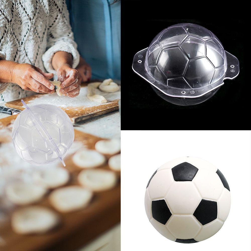 GOGOUP Khuôn Làm Bánh / Kẹo / Xà Phòng Hình Quả Bóng Đá Bằng Chất Liệu PP