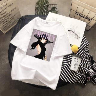 Áo thun Cotton Unisex - Nhân vật Nico Robin - One piece - Chibi - Nico Robin quyý cô huyền ảo
