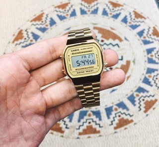 Đồng hồ Casio a168 vàng