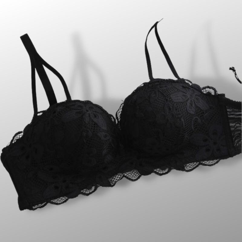 Áo Lót Nữ 2 Dây Nâng Ngực AN Ren Tạo Khe Ngực FL16