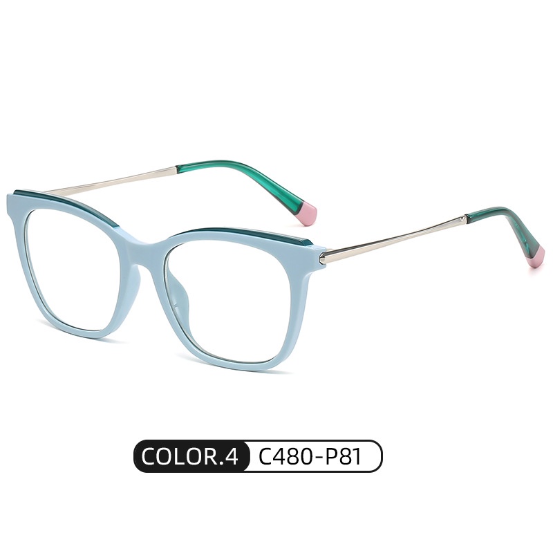 Mắt kính ZELIN TJ811 gọng mắt mèo bằng kim loại chống ánh sáng xanh thời trang cho nữ