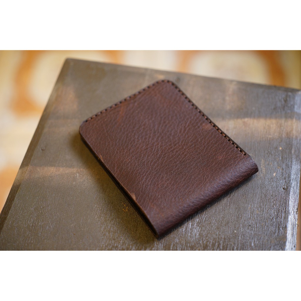 Ví nam da bò RAM Leather Nâu Mận RAM Leather Simple
