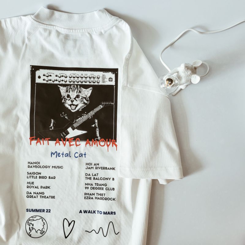Áo thun Metal Cat