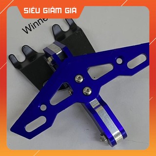 Pát biển số gập kiểu cánh dơi cho exciter- winner nhôm cnc chắc chắn
