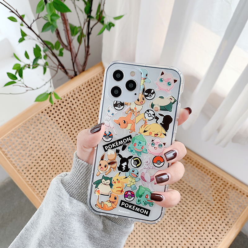 Ốp Điện Thoại Trong Suốt Họa Tiết Hoạt Hình Pokémon Dễ Thương Cho Iphone 11 Xr I7 I8plus Ix Se2