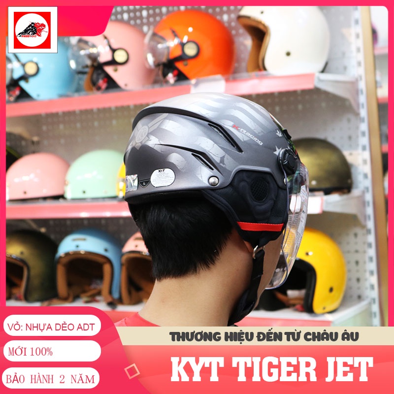 Mũ, Nón bảo hiểm 1/2 KYT Tiger Jet - 1 kính