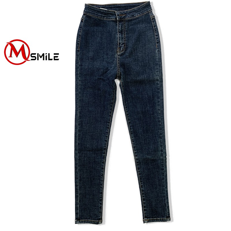 Quần Jeans Nữ SKINNY, Quần Jean cạp cao co giãn cao cấp-MSQB70