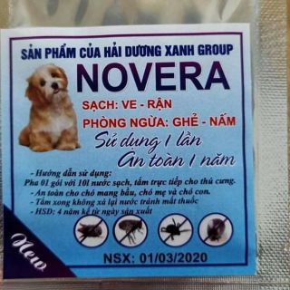 Novera tắm phòng và trị ve rận cho chó mèo
