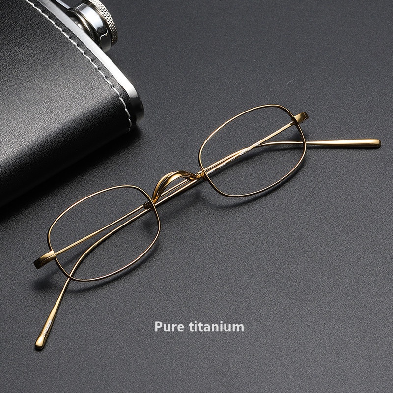 Mắt Kính Gọng Oval Nhỏ Siêu Nhẹ Phong Cách Retro Nhật Bản 5g OV1256T