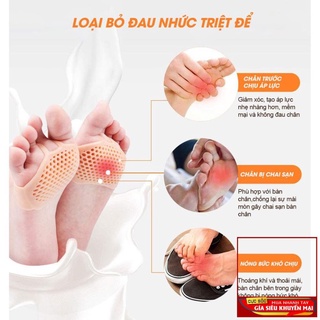 Cặp đệm lót chân đi giày cao gót - giúp đi êm hơn & chống chai chân.