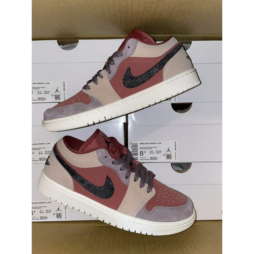 [HÀNG CHÍNH HÃNG] Giày  Air Jordan 1 Low Canyon Rust DC0774-602 cho nam và nữ