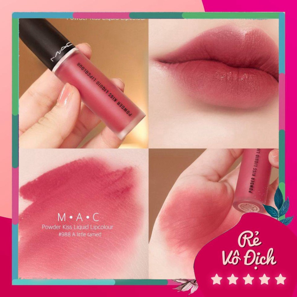 [Bán-Giá-Gốc] ❤️Hàng Mới về❤️ Chính Hãng Son Mac Kem POWDER KISS LIQUID LIPCOLOUR. Độ chuẩn màu cao, không phụ thuộc nhi