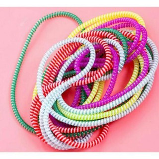 Dây quấn cáp 2 màu bảo vệ cáp sạc và tai nghe điện thoại