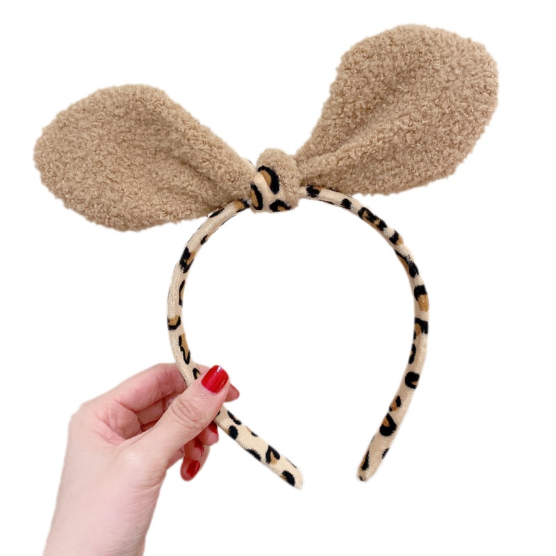 Băng Đô Tai Gấu Họa Tiết Da Báo Dễ Thương