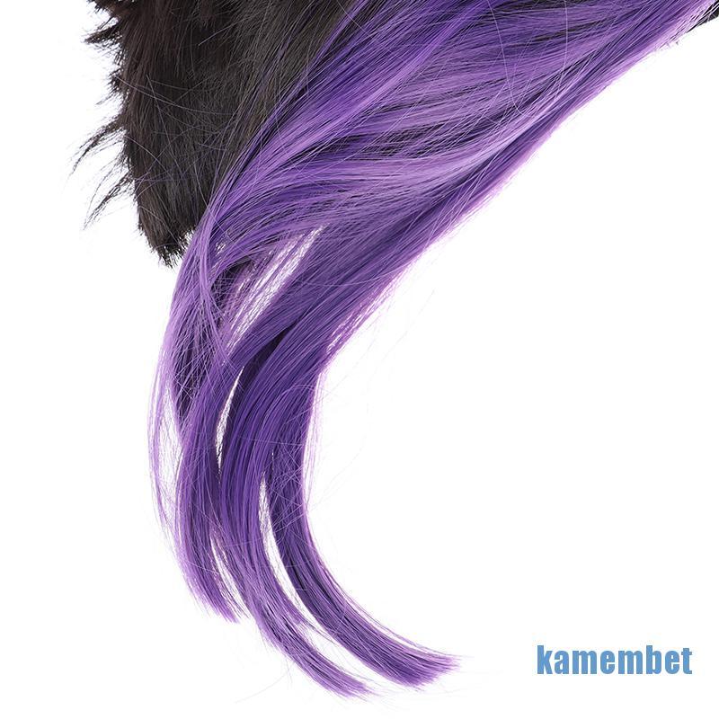 （hot*cod）Anime Kochou Shinobu Black-purple Cosplay Synthetic Hair Wigs Party Exhibit