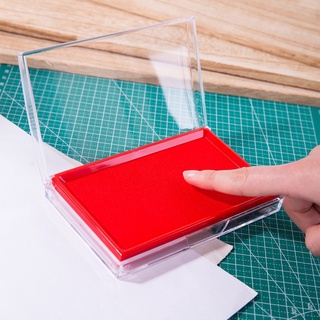 Khay mực dấu Deli - Mực dấu dùng cho văn phòng - hộp dấu lăn tay - kích thước 138x88x26 mm, Đỏ - E9864 - HOKAMI STORE