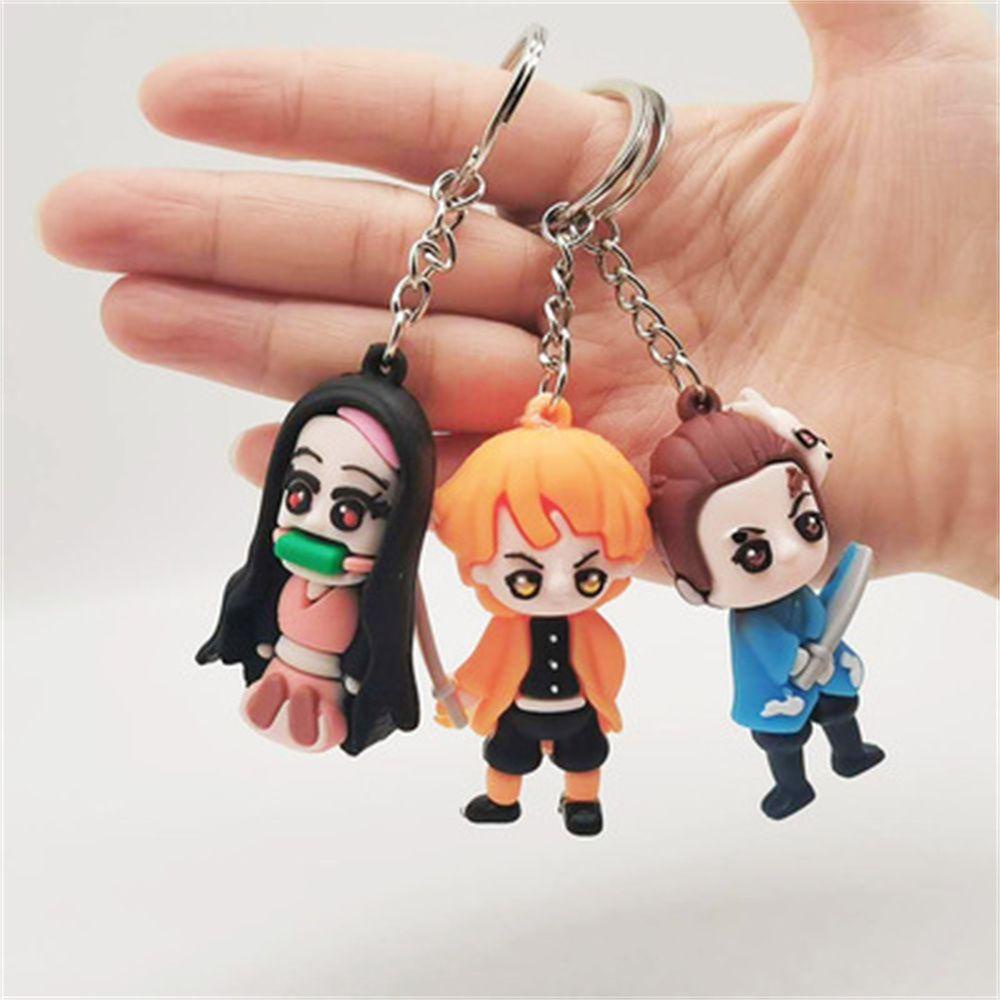 XIANTIN Móc Khóa Hình Shinobu Zenitsu Kimetsu No Yaiba Tanjirou Nezuko