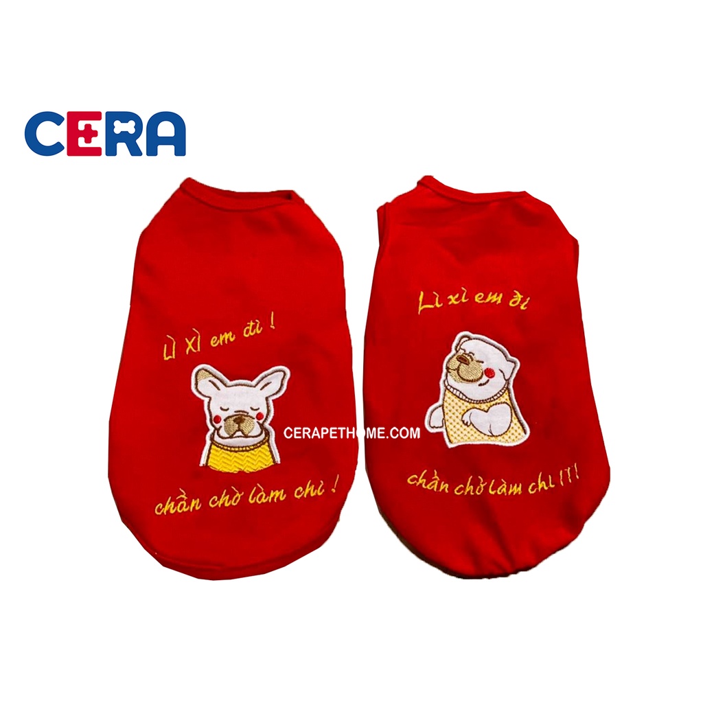 Áo Tết Thêu Chất Thun Cotton Cater Xuất Khẩu