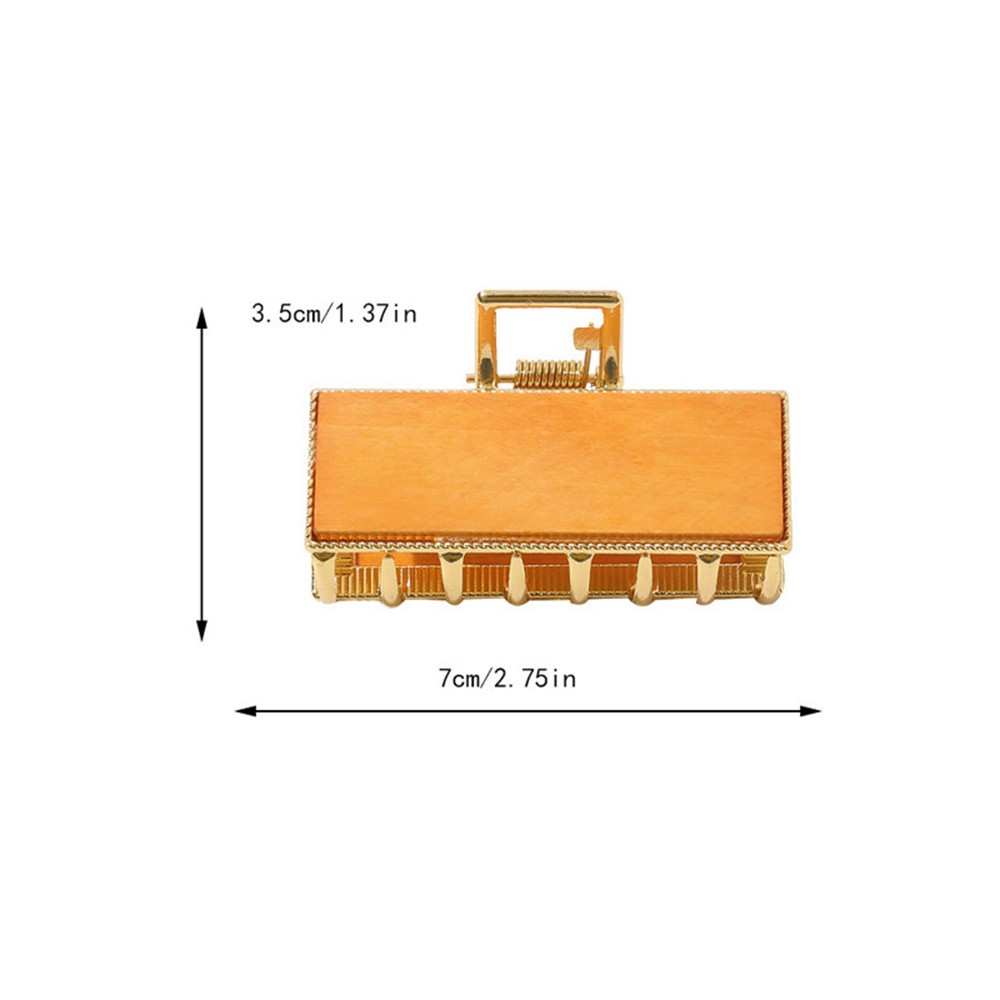 Kẹp tóc nhựa họa tiết vân gỗ nhiều màu thời trang cổ điển cá tính dành cho nữ