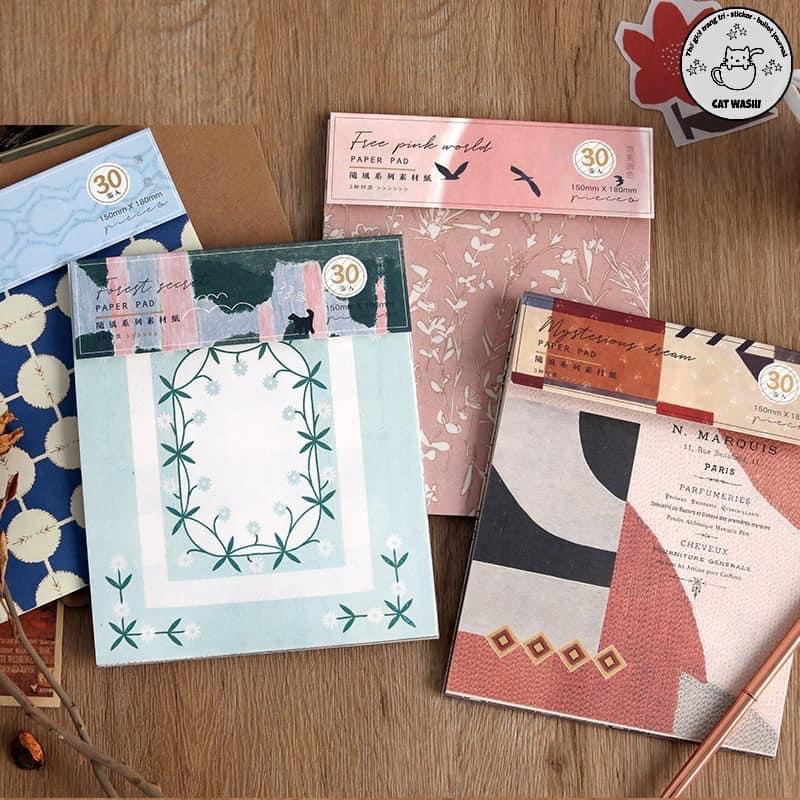 tập giấy nền trang trí sổ , scrapbook