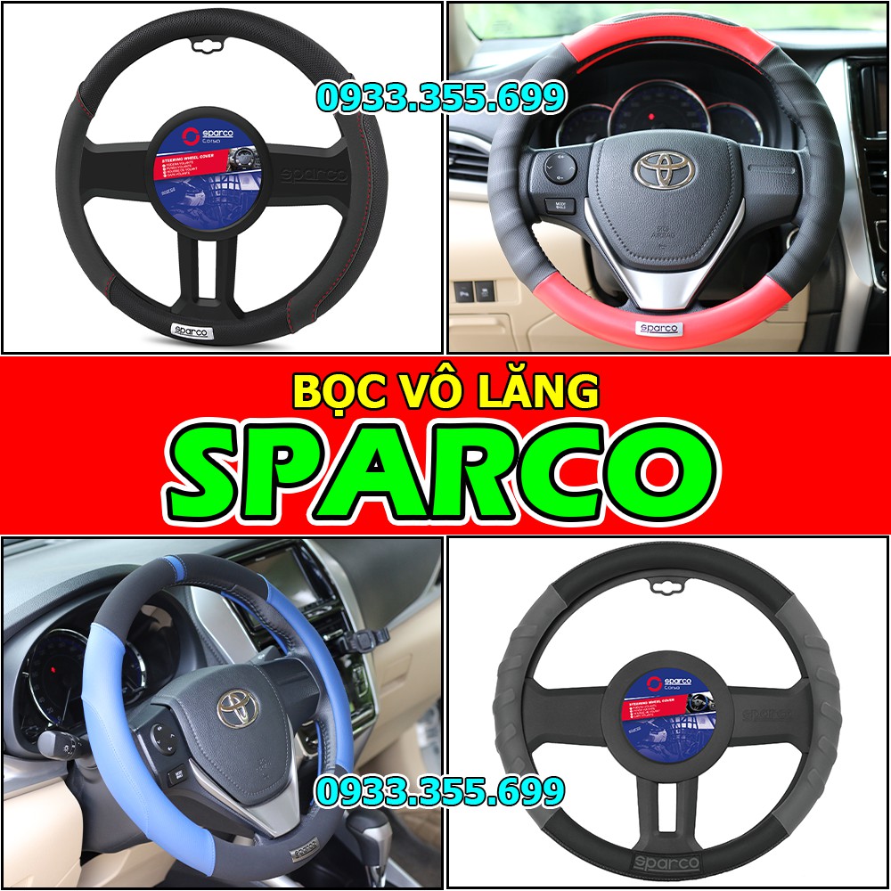 Bọc Vô Lăng SPARCO Cao Cấp Chính Hãng - Đủ Kiểu - Có Mẫu Dành Cho Xe Vô Lăng DCUT