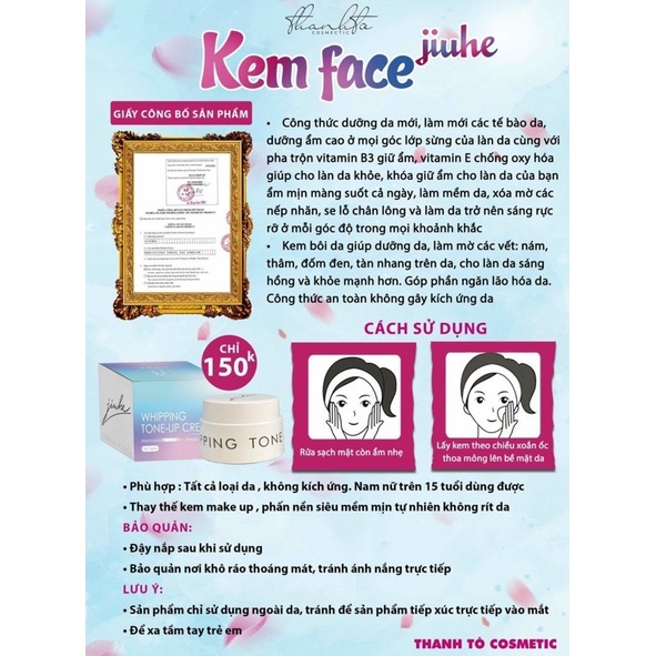 Kem Face Jiuhe Thanh Tô Chính Hãng