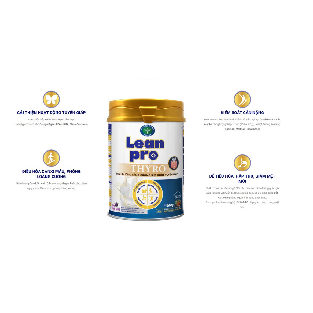 Sữa Lean Pro Thyro  400gr