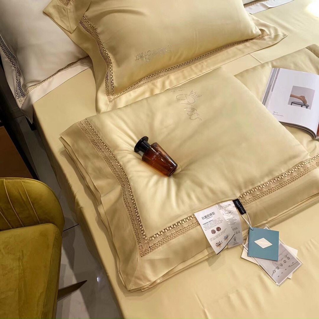 [SIÊU CAO CẤP] SET CHĂN GA GỐI LỤA TENCEL &quot;CHĂN TRẦN HÈ ĐÍNH ĐÁ&quot; MARKCROOS