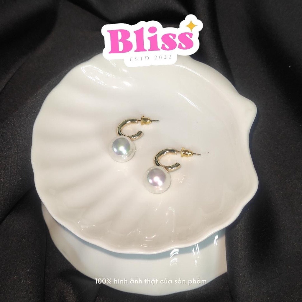 Bông tai, hoa tai layer ngọc tra.i Trendy Bliss Accessories