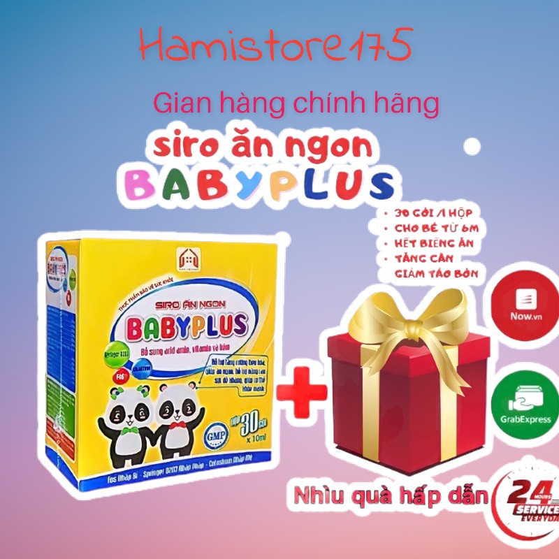 BABYPLUS Siro ăn ngon giúp bé hết biếng ăn, tăng cân, tăng sức đề kháng - HAPI GROUP(Chính Hãng)