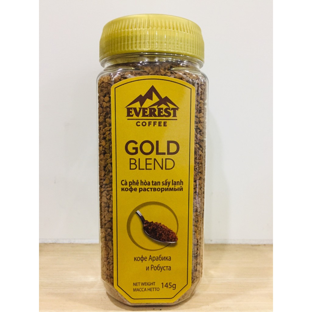 Cà phê Everest hòa tan sấy lạnh Gold Blend hũ 145g