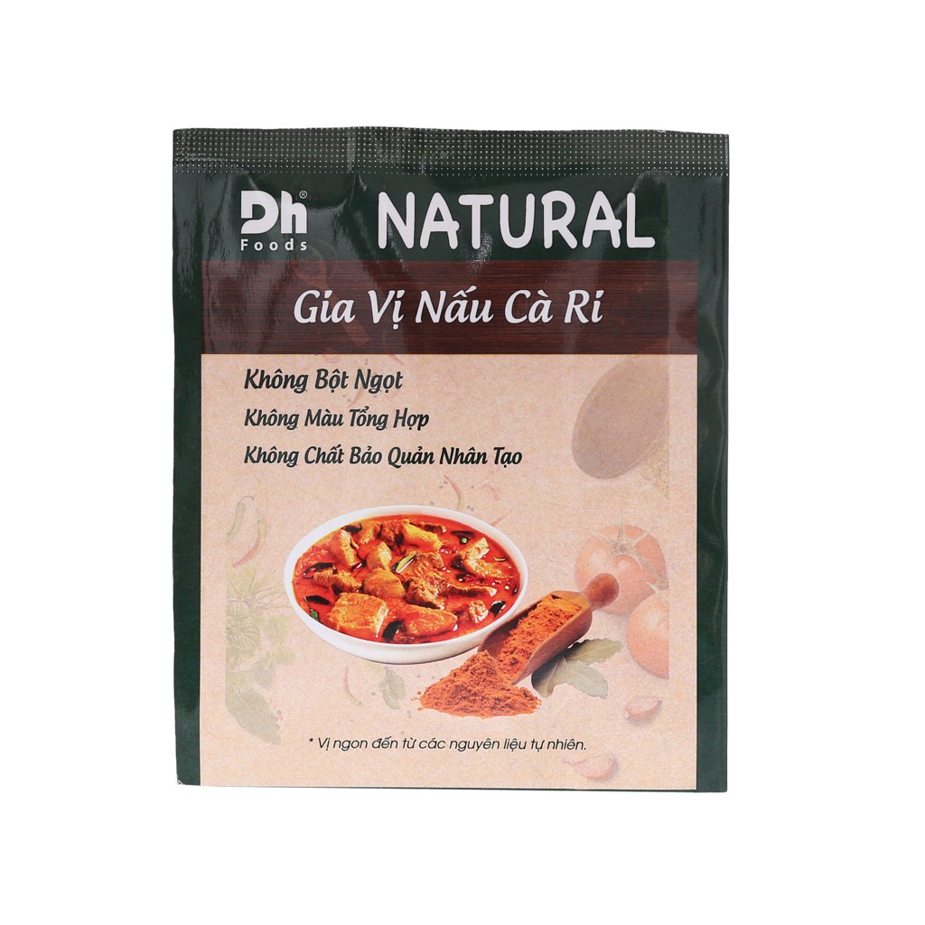 Gia vị nấu cà ri Dh Food Natural (ướp 0.5kg thịt)