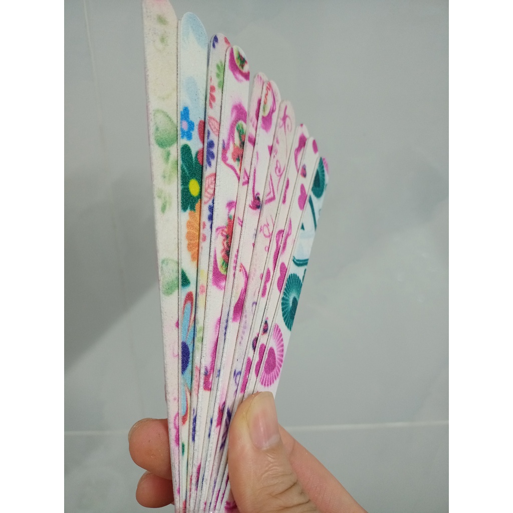 1 cây Dũa giấy chà móng tay chân dũa hoa