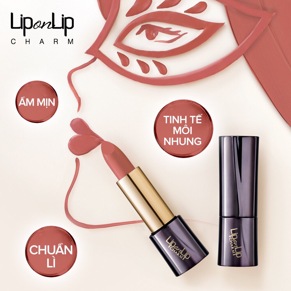 Son lì Collagen siêu mịn Lip On Lip Charm 4g