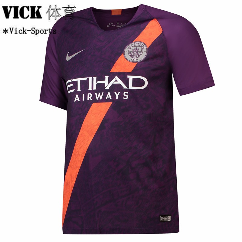 Áo Đồng Phục Bóng Đá Câu Lạc Bộ Manchester City 18 / 19