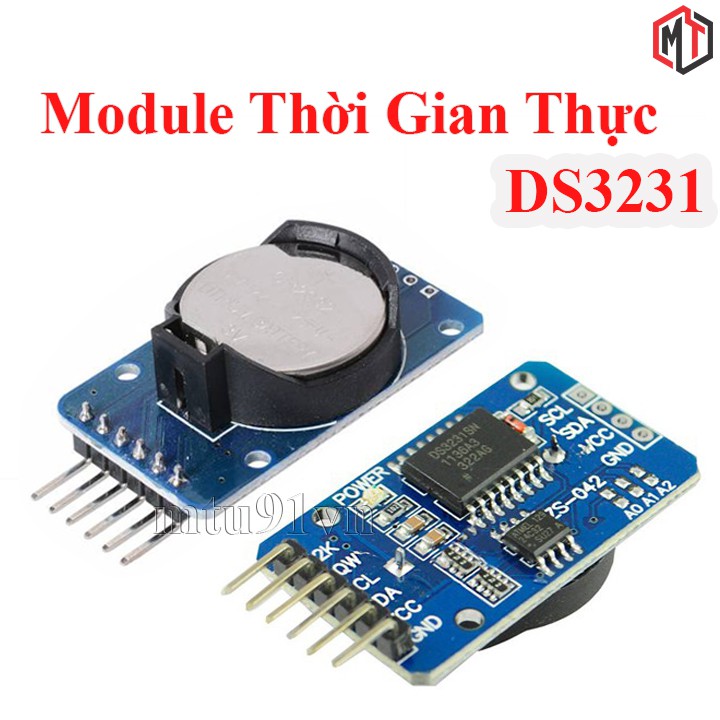 Module Thời Gian Thực RTC DS3231 + AT24C32 (Mạch Đồng Hồ RTC)