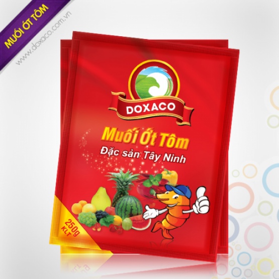 Muối tôm ớt Tây Ninh Doxaco gói 250g
