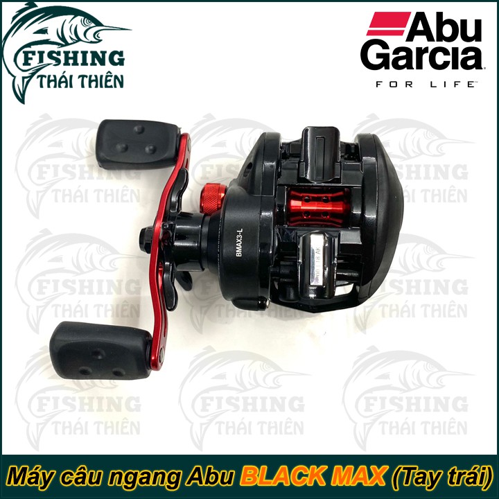 Máy Câu Ngang Abu Black Max 6.4:1 Tay Quay Trái Dùng Cho Cần Máy Ngang Câu Lure