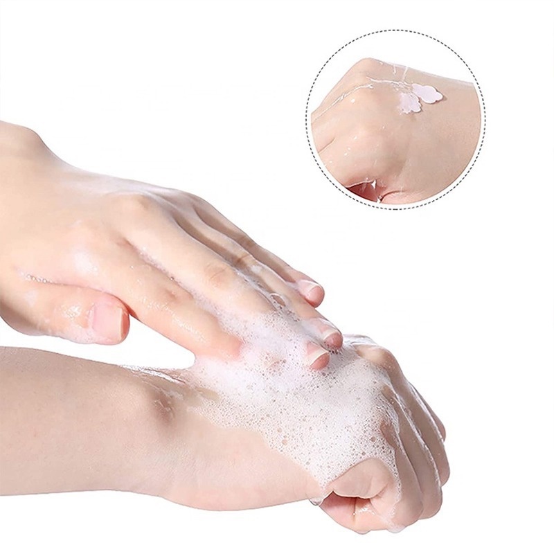 Viên Xà Phòng Giấy Hình Bông Hoa Nhỏ Dễ Thương Dùng Một Lần Viên Xà Phòng Di động để Rửa Tay