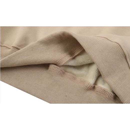 Áo sweater Nelly nỉ lót lông mềm in hình "ELTI" áo nỉ