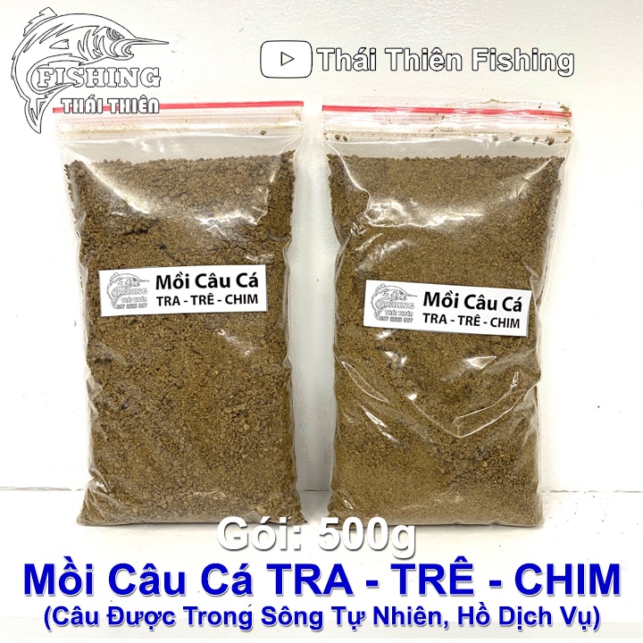 Combo 2 Gói Mồi Câu Cá Tra Trê Chim Mỗi Gói 500g Dùng Câu Sông Tự Nhiên, Hồ Dịch Vụ